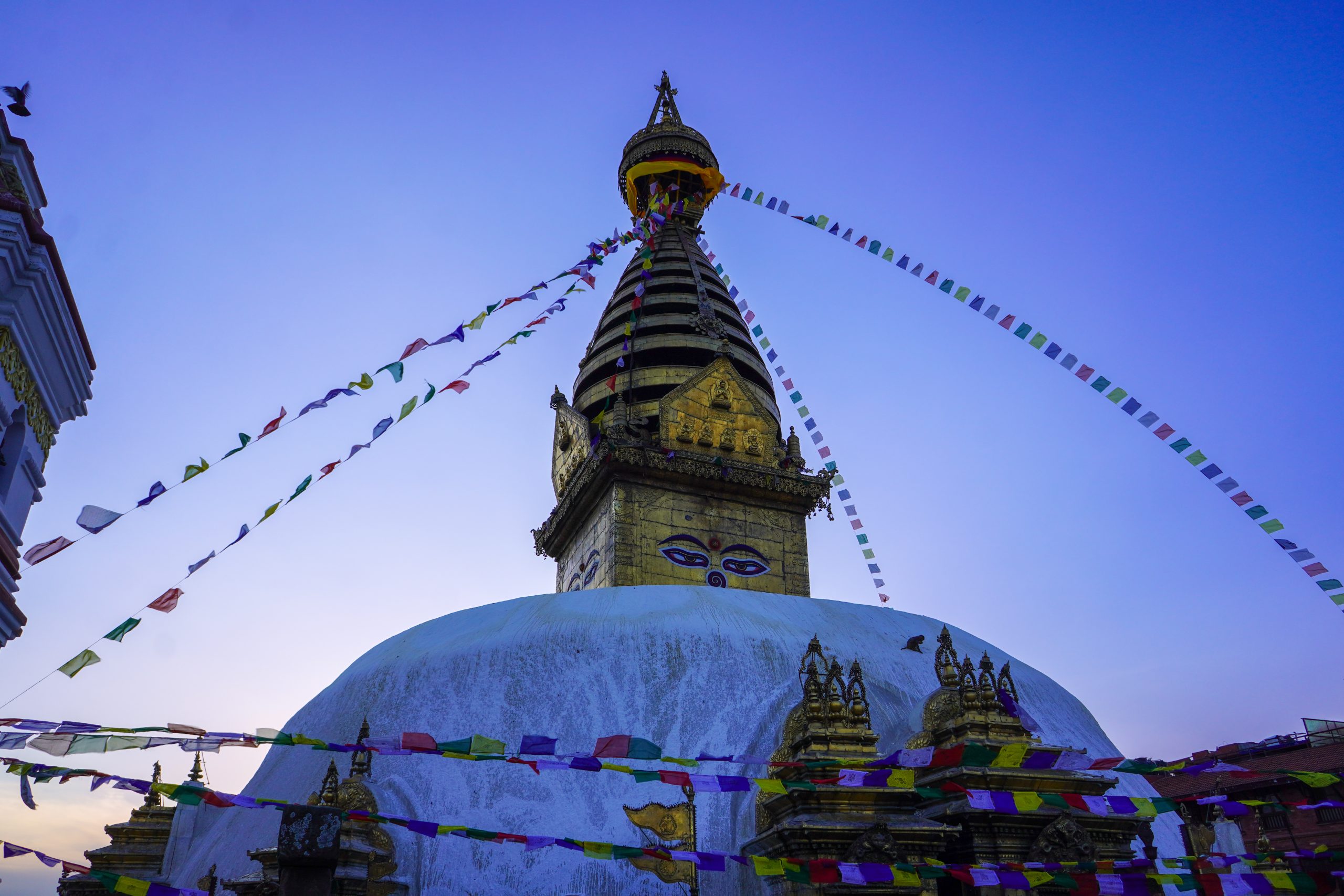Swyambhunath Views: Capturing Peace Above the Valley 28 Side view of Swayambhunath stupa