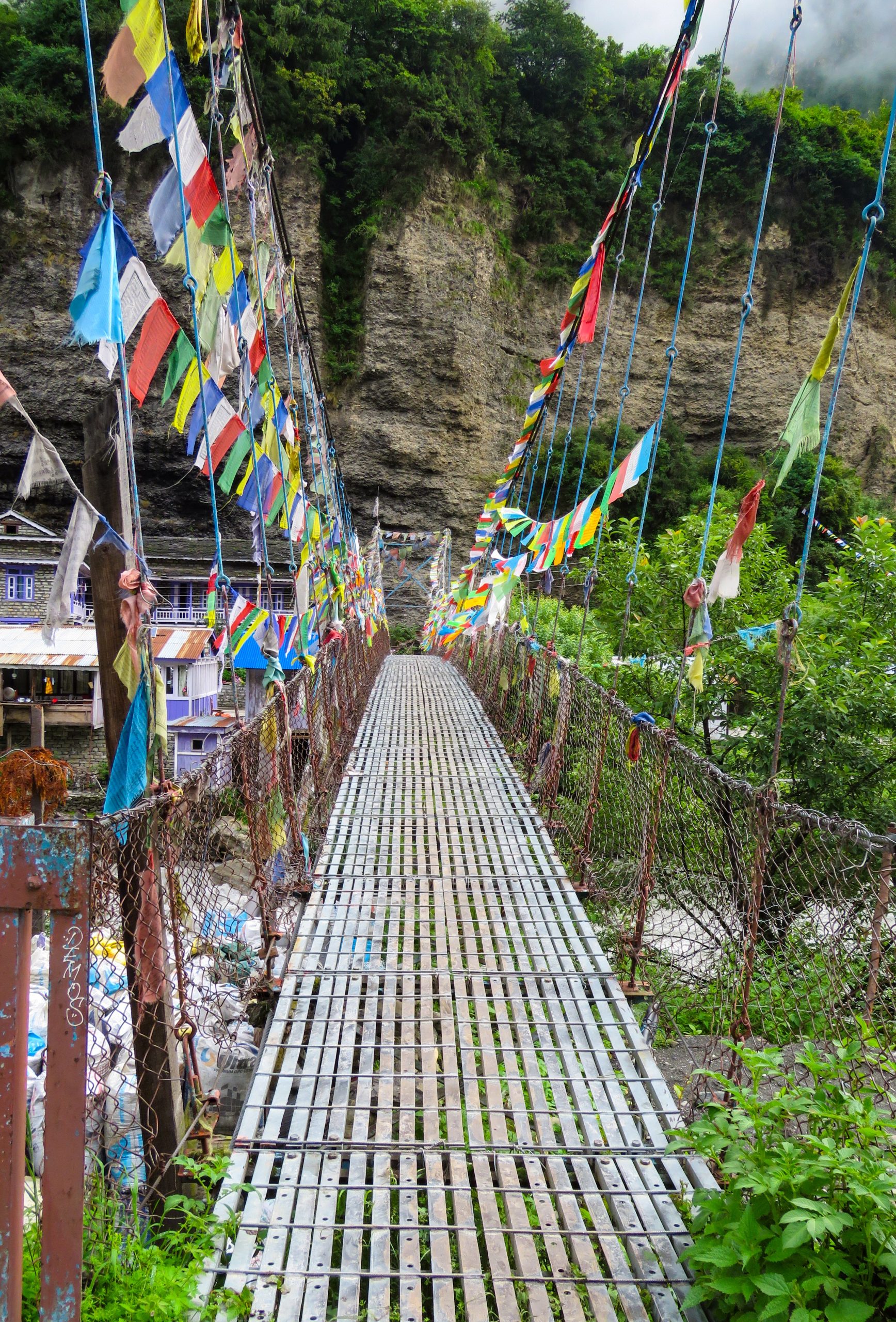 Rope Bridge for trekking in Nepal